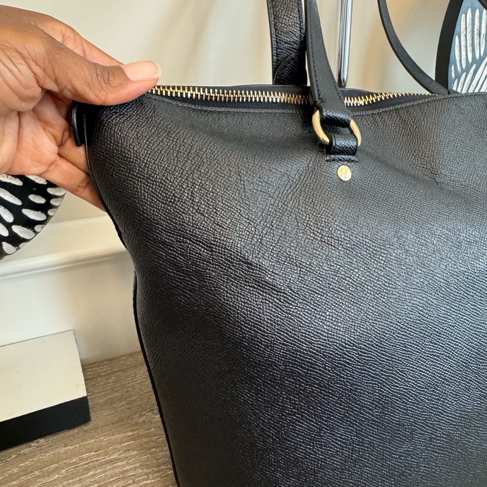 Coach Black Tote with Gold Accents - Picture 11 of 15